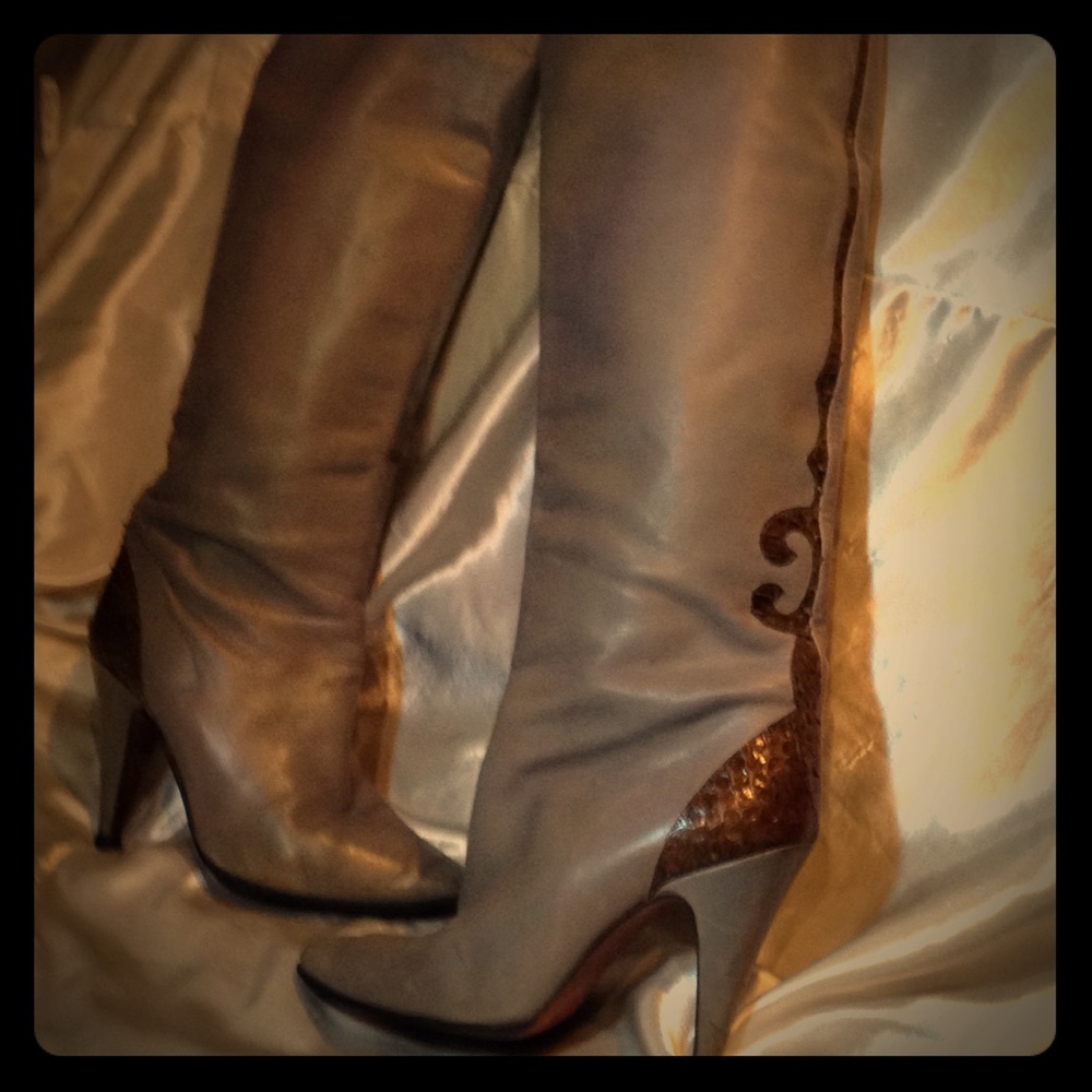 Made in Italy heeled boots size 7